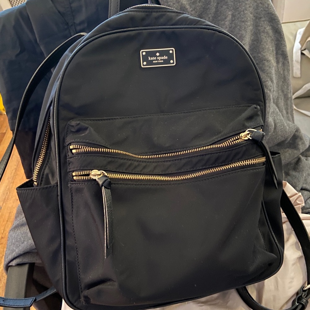 KATE SPADE BLACK BOOK BAG WITH LAPTOP SLEEVE
